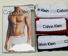 Calvin Klein 3 Pack Men’s Trunks – Cotton Stretch Boxer Briefs Underwear