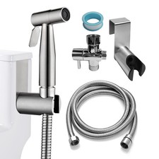 Ikaufen Handheld Bidet Sprayer for Toilet Adjustable Water Pressure Control B...
