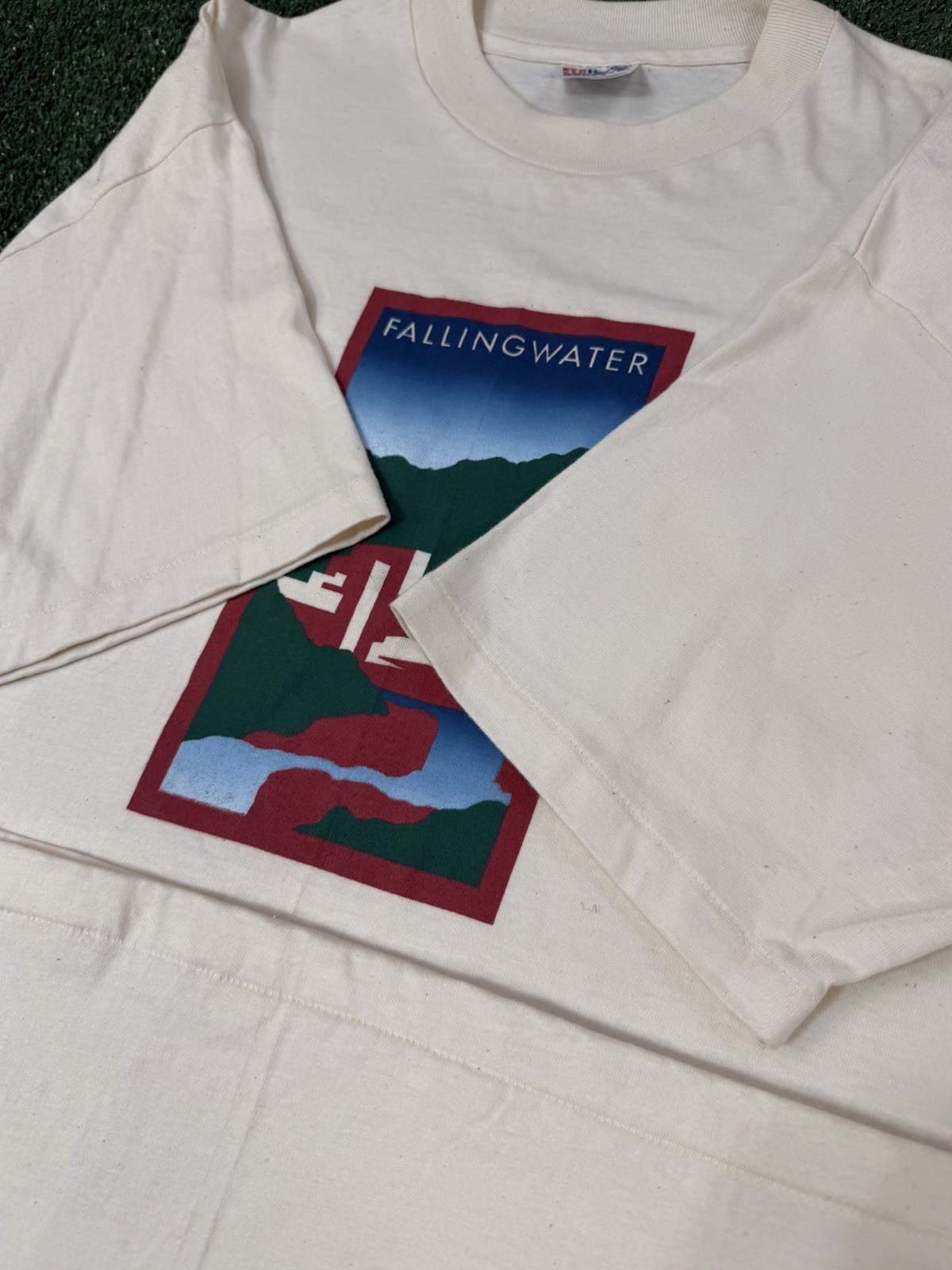 Vintage 90s Frank Lloyd Wright Shirt Falling Water Ar… - Gem
