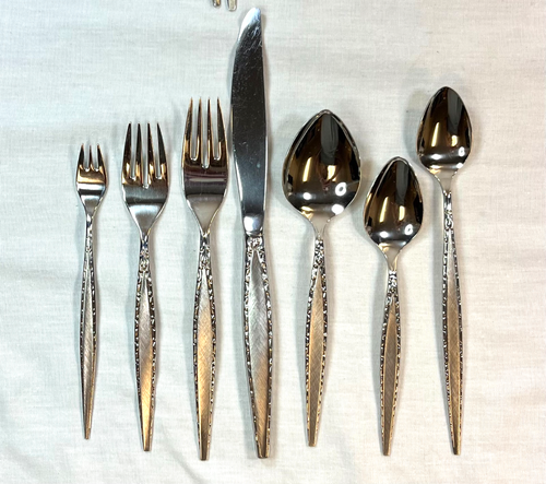 NOS Vintage 1969 ONEIDA COMMUNITY VENETIA Stainless Flatware Set of 82 pc. (DNN) - Picture 2 of 7