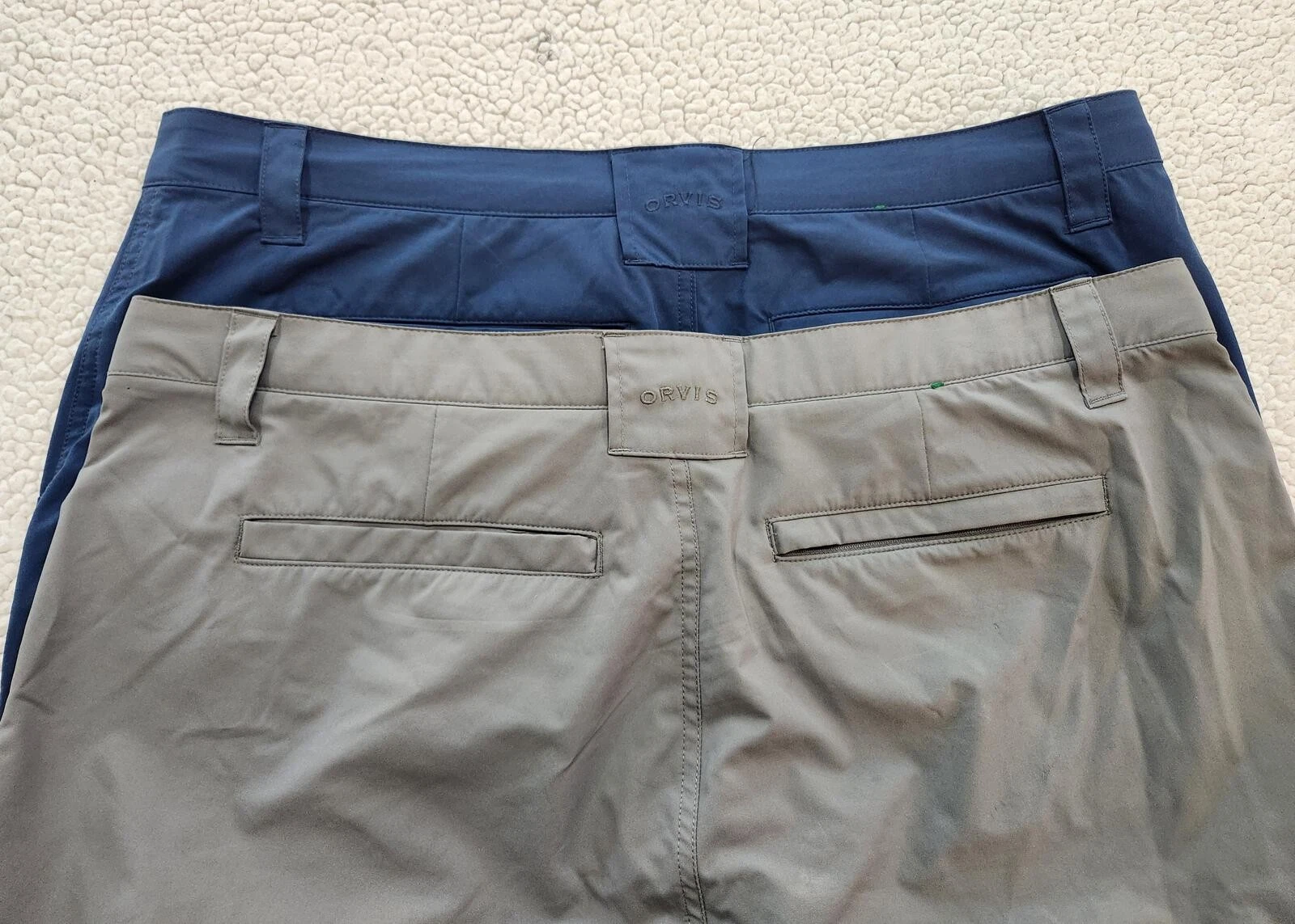 Orvis Lot of 2 Mens Tech Shorts Sz 38 Stretch Hiking Fishing Performance Utility