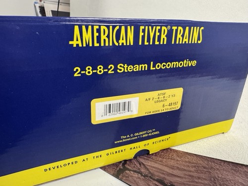 American Flyer 6-48197 Santa Fe 2-8-8-2 Y3 Legacy Steam Locomotive & Tender NEW - Picture 3 of 6