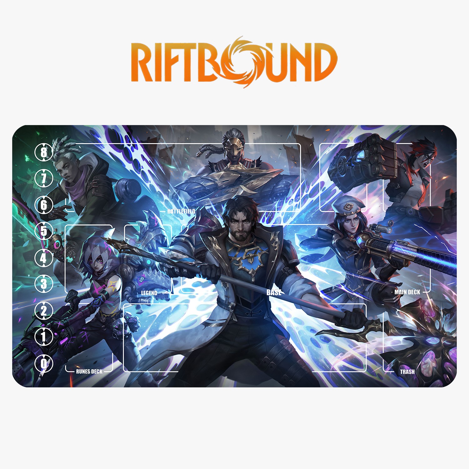 Jayce Arcane Riftbound League of Legends Playmat+Bag Trading Card Game ...