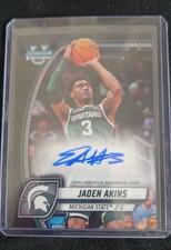 🔥2024-25 Bowman UChrome Prospect Autographs Jaden Akins  Black Wave Refractor🔥