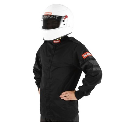 Racequip Jacket 111000; SFI-1 SFI 3.2A/1 5X-Large, Single Layer, Black