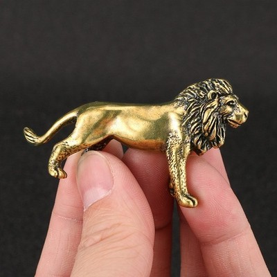 Mighty Lion Brass Ornament--
