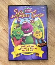Barney: Mother Goose Collection (DVD/CD, 2011, Full Screen) Activity Book SEALED