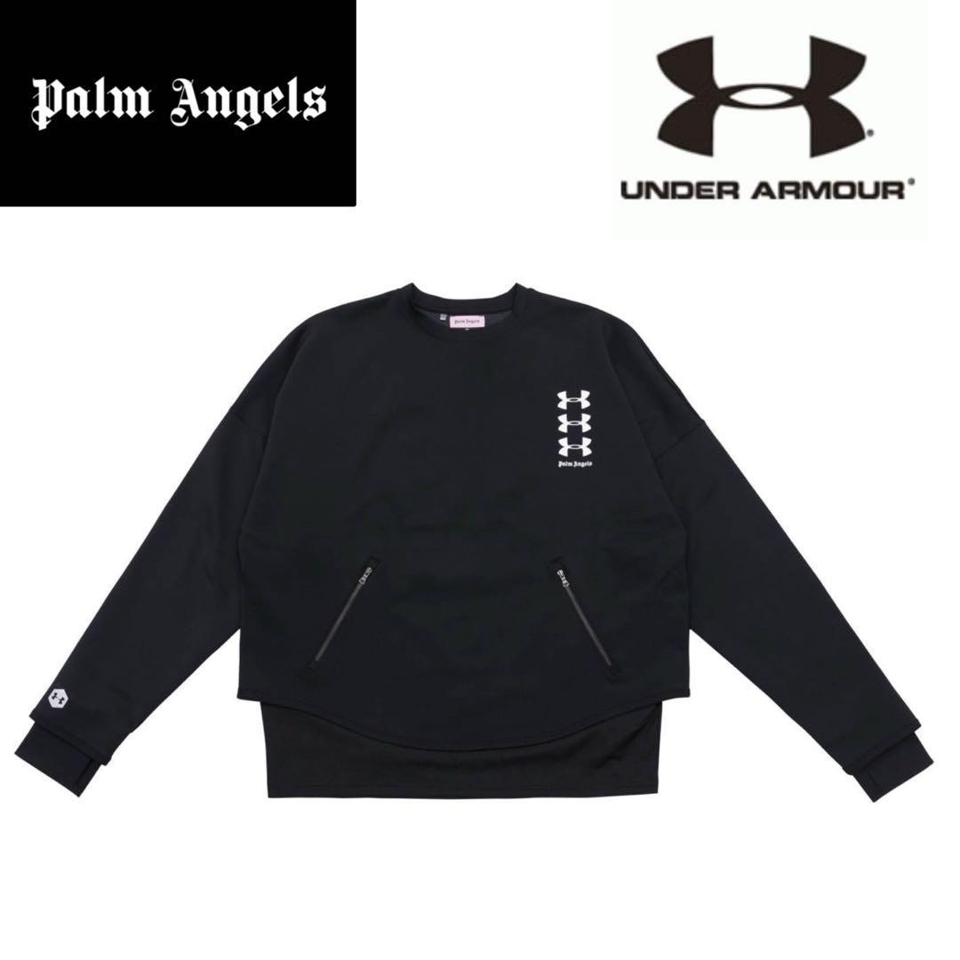 スウェット・トレーナー PALM ANGELS 'Neck Logo' sweatshirt White/Black P00781918.jpg