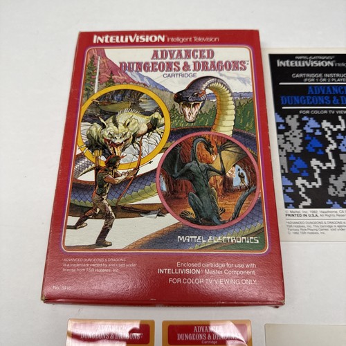 Intellivision Advanced Dungeons and Dragons 3410 intellivision 1982 Complete CIB - Picture 5 of 13