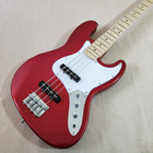 4 String Electric Bass Guitar Mahogany body Maple Fretboard Neck In Glossy Red — photo 3