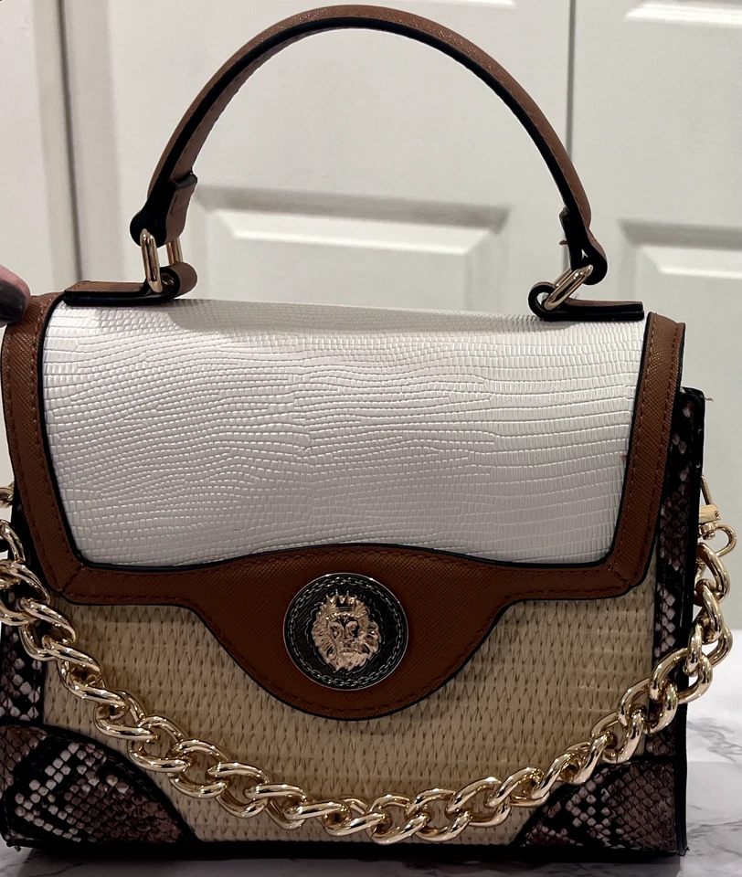 Aldo beige/marrón monedero/bolso de mano/brossbody Foto 3 de 4