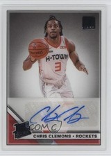 2019-20 Panini Clearly Donruss Rated Rookie Chris Clemons #CA-CCL Auto ub2