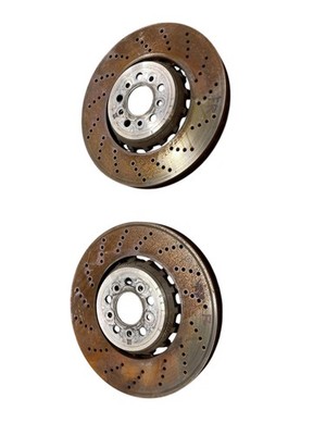 2023 - 2025 BMW M2 G87 Front Drilled Brake Rotor Left & Right Set 13K