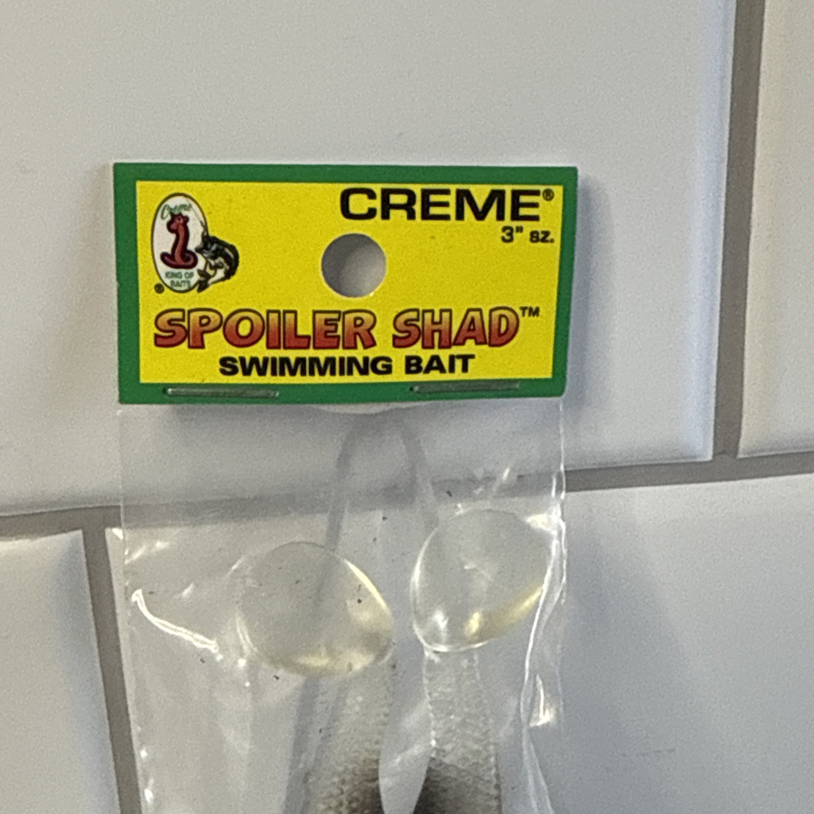 Creme Spoiler Shad 3" Swimbait 2pk - Sealed New - Image 2