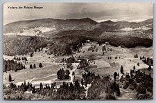 Poiana Brașov Romania RPPC Real Photo Postcard Carpathians View c.1962