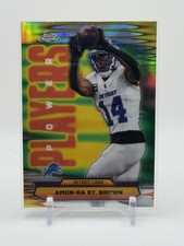 2025 Topps Chrome Football NFL Amon-Ra St Brown Power Players Refractor #PP-26