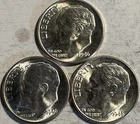 1946 P D S Roosevelt Dime Choice Brilliant Uncirculated BU 90% Silver 0.900