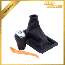 Manual Transmission Shifter Boot Cover and 5 Speed Gear Shift Knob for Ford
