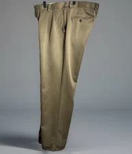 Golf Pro Tour Ultimate Pleated Pant 36X30 Men's Khaki Comfort Stretch Easy Care