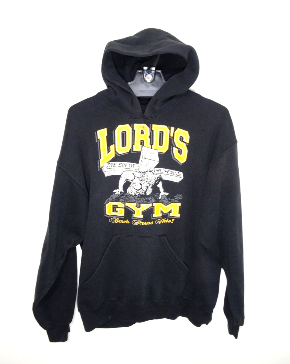 Vintage Living Epistle Lords Gym Sweatshirt Hoodie Medium 90s