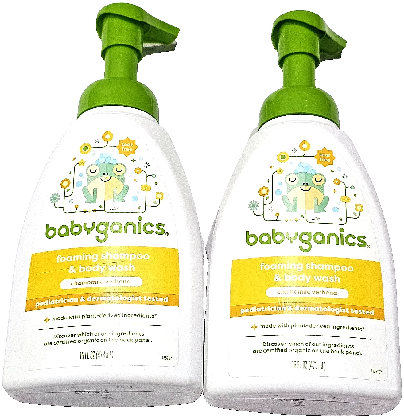 2 Pack Babyganics Foaming Shampoo & Body Wash Chamomile Verbena 16oz
Opens in a new window or tab