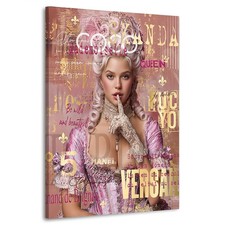 Marie Antoinette Pop Art Leinwand Bild XXL Wandbilder Barock Queen Vintage Kunst