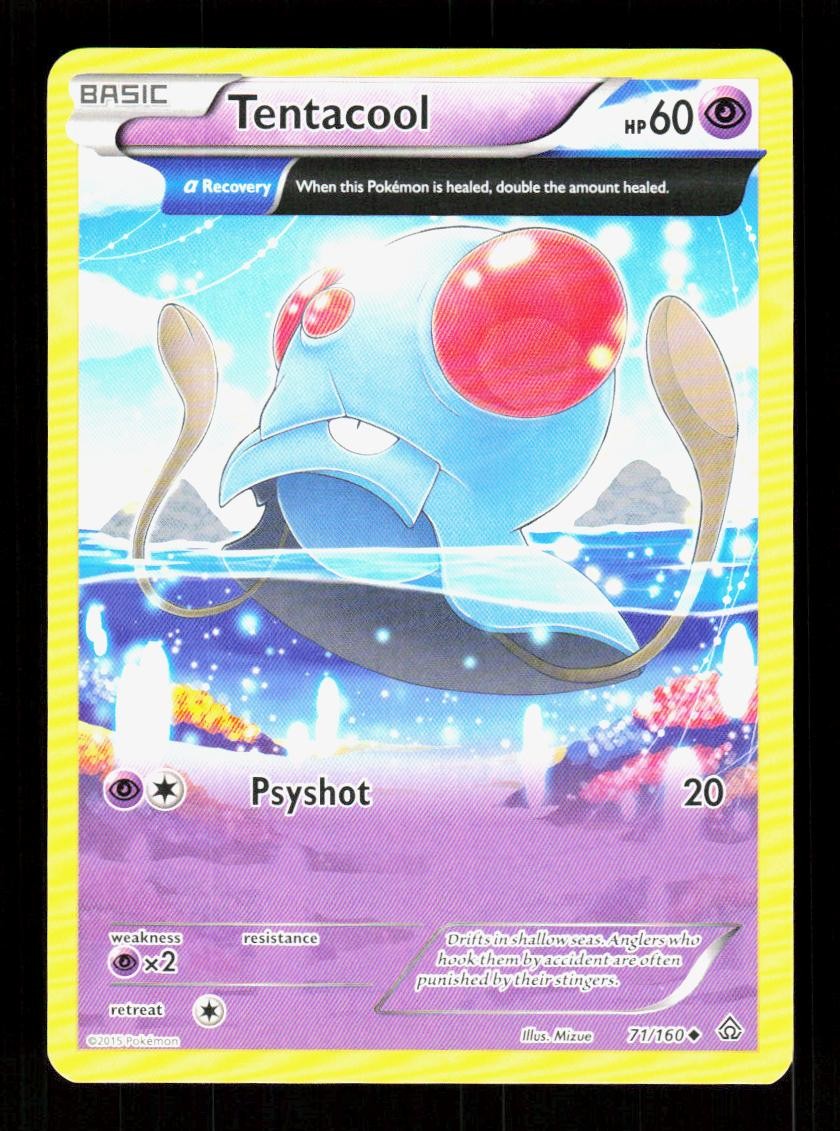 Tentacool 71/160 Uncommon Primal Clash Pokemon NM