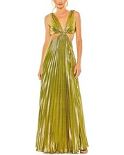 Mac Duggal Pleated Dress Women's L