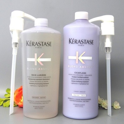Kérastase Bain Lumière & Cicaflash 1000m Amazon.com: Kerastase Blond Absolu Lumière Illuminating Shampoo
