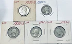 5 silver quarters 1935-S 90% Silver