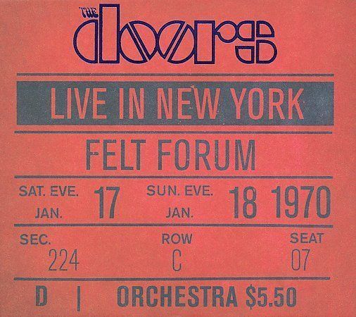 Live in New York (The Doors live album) - Wikipedia