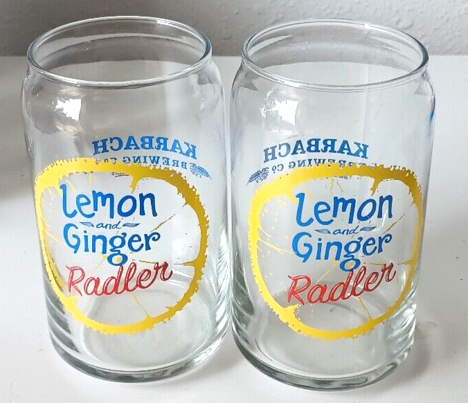 Karbach Texas Lemon Ginger Radler Glasses 5.25