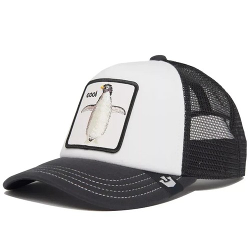 Cool Tuxie Penguin Hat Goorin Bros Kids' Trucker Snapback Youth Black White - Picture 2 of 4