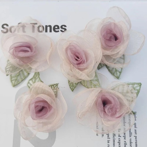 Rose Flower Embroidery Patches 5pcs Applique Sew-on Elegant for DIY Craft Dress - Picture 15 of 24
