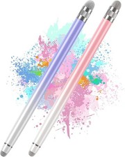 Stylus Pens for Touch Screens Universal iPhone iPad Android Devices 2-Pack