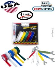 5 Pcs Colored Electrical Tape 1/2 In. X 20 Ft. PVC Premium Grade 1 Pack - New