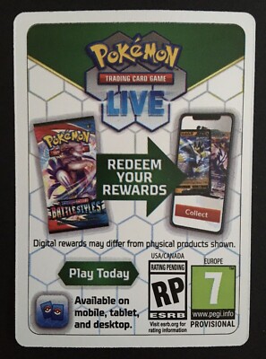 1 X Radiant Eevee Box SWSH230 GO TCG Live Code Pokemon Card Game Online