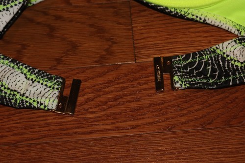Brandneu mit Etikett Marie Joe Murcia gepolstertes Bikinioberteil (34D) und Faltenslip (Medium) UVP 205 $ - Bild 15 von 19
