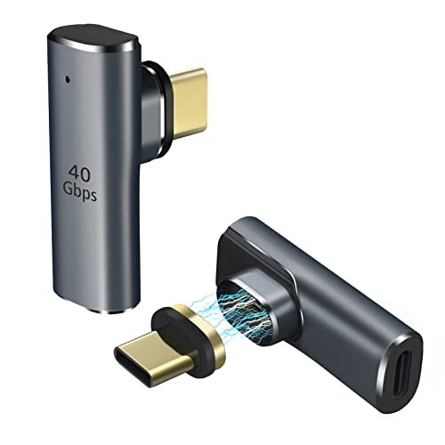 MoKo Adattatore Magnetico USB C Tipo C Magnetico con 2 Connettore Ricarica Ra...