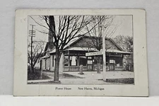 Power House New Haven Michigan Ice Cream Soda Posted 1912 Vintage Postcard