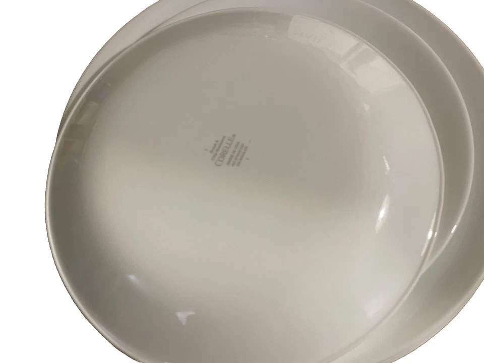 Vintage lot 7 Corelle WINTER FROST WHITE 10.5” Dinner Plates & dessert plate set - Image 3 of 3