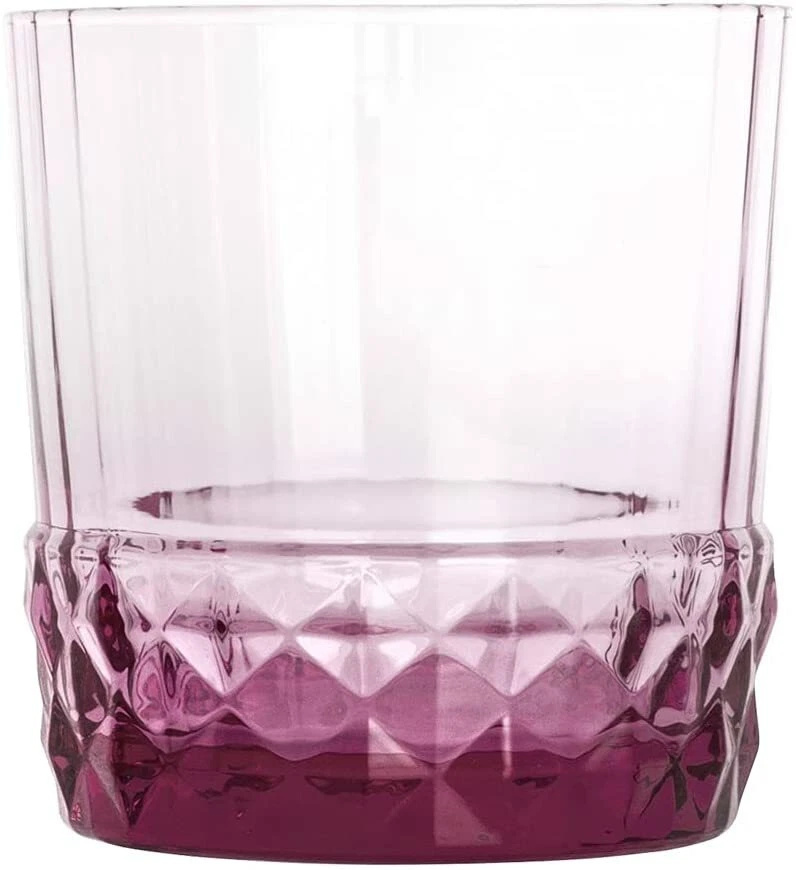 Bormioli Rocco America anos 20 12,5 oz. Duplo à moda antiga, conjunto de 6 - Lilás - Imagem 2 de 4