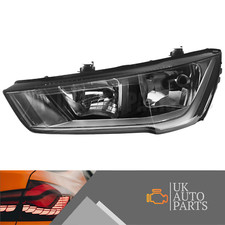 Audi A1 8X Headlight Passenger Side 2015-2019 Halogen Headlamp Chrome 