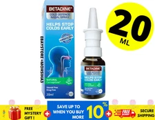 BETADINE Adult Cold Defence Nasal Spray 20ml Helps Stop Colds Early