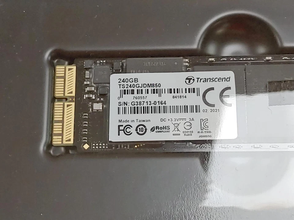 240GB Transcend JetDrive 850 NVME Thunderbolt PCIe SSD Upgrade for Macbook - Image 4 of 4
