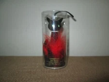 Vtg  Max Factor SOPHISTI-CAT Black w/ Green Eyes Hot Pink Feathers *No Perfume