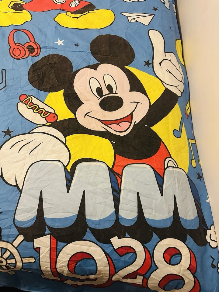 Funda Doona Cama Individual Niños Mickey Mouse con Funda de Almohada 2 Caras Foto 2 de 4