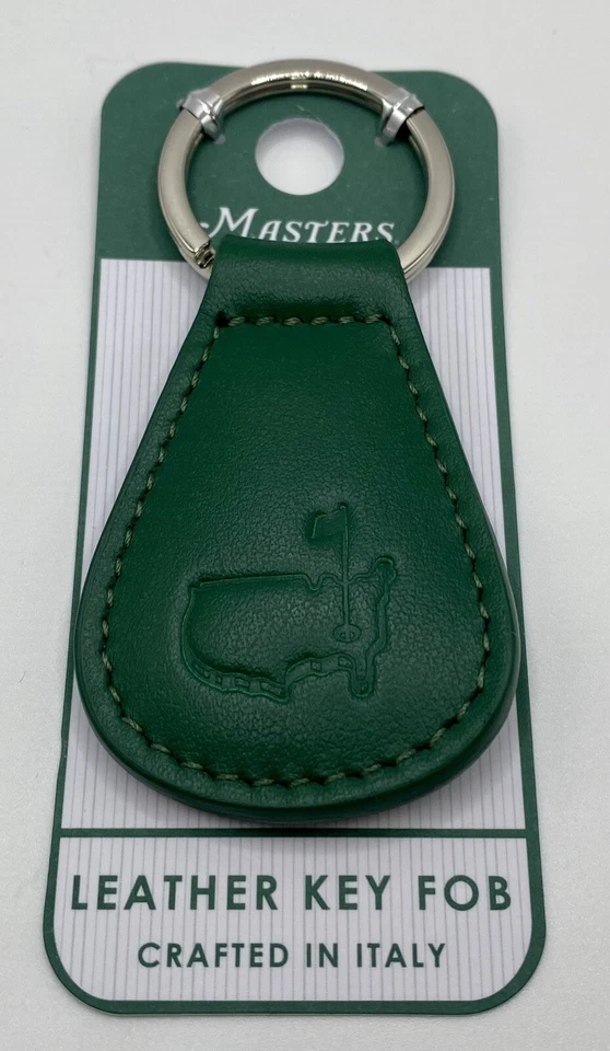 2025 Torneo Masters Llavero Cuero Italiano Verde Augusta National Foto 2 de 3
