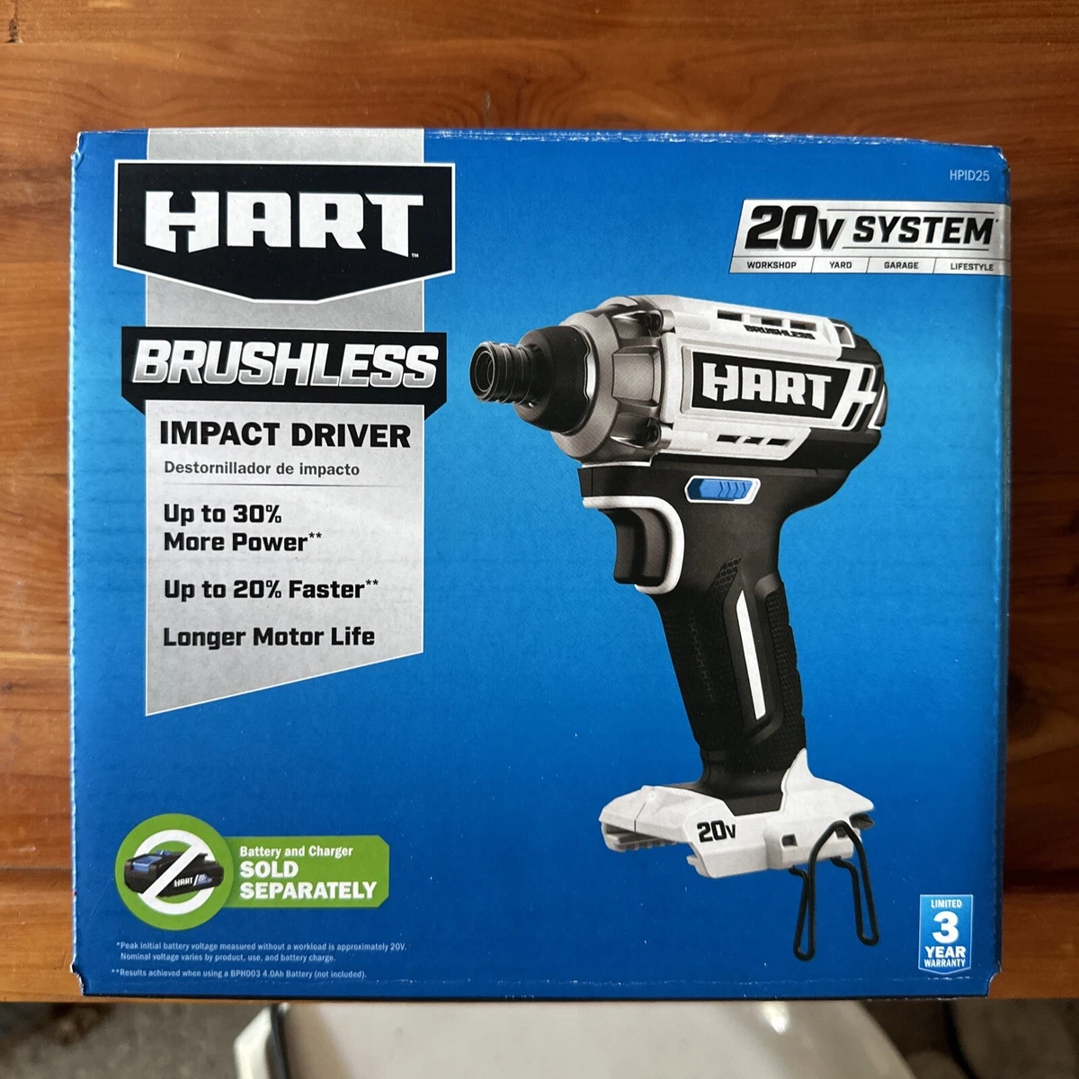 Hart 20V Brushless Impact Driver Tool Only No Battery HPID25