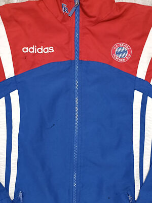 ADIDAS FC Bayern Munchen Vintag 1993/95 Red/Blue Jacket White